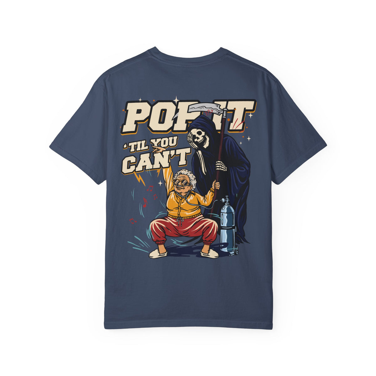 "Pop It" | FIDA! Garment-Dyed Tee, Dark Colors