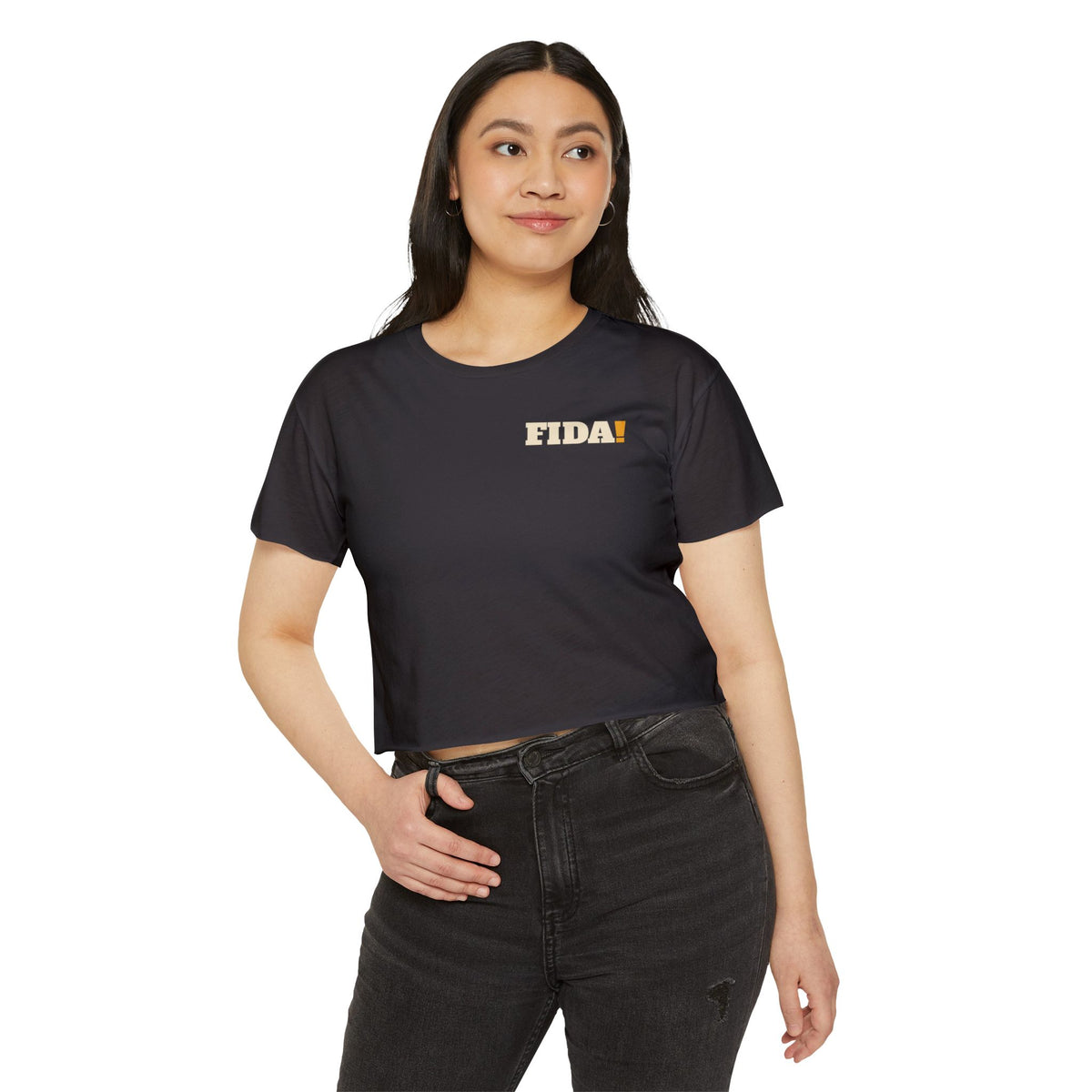 "Sin" | FIDA! Women's Crop Top, Dark Colors