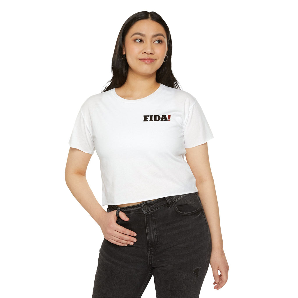 "Pop It" | FIDA! Women's Crop Top, Light Colors