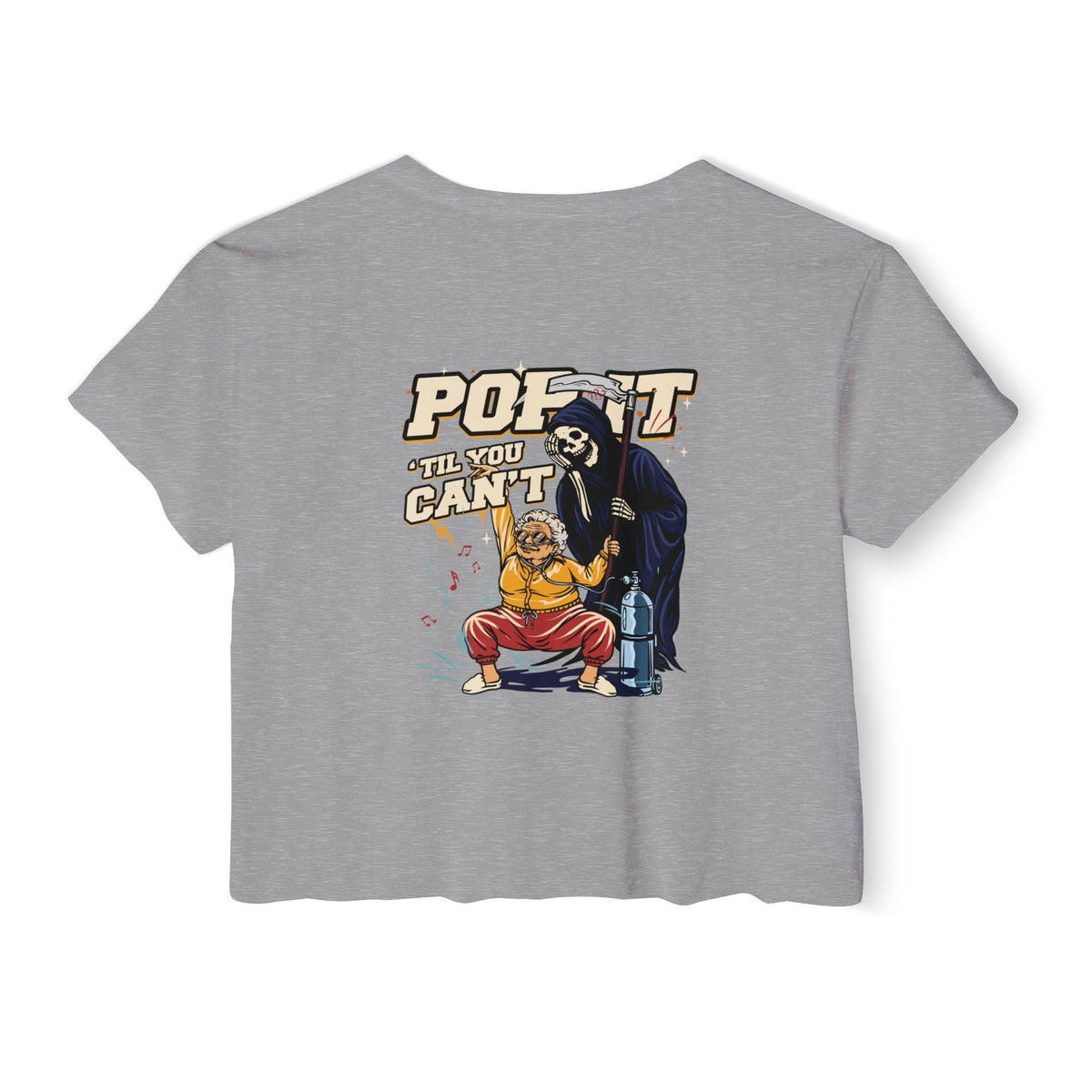 "Pop It" | FIDA! Women's Crop Top, Light Colors