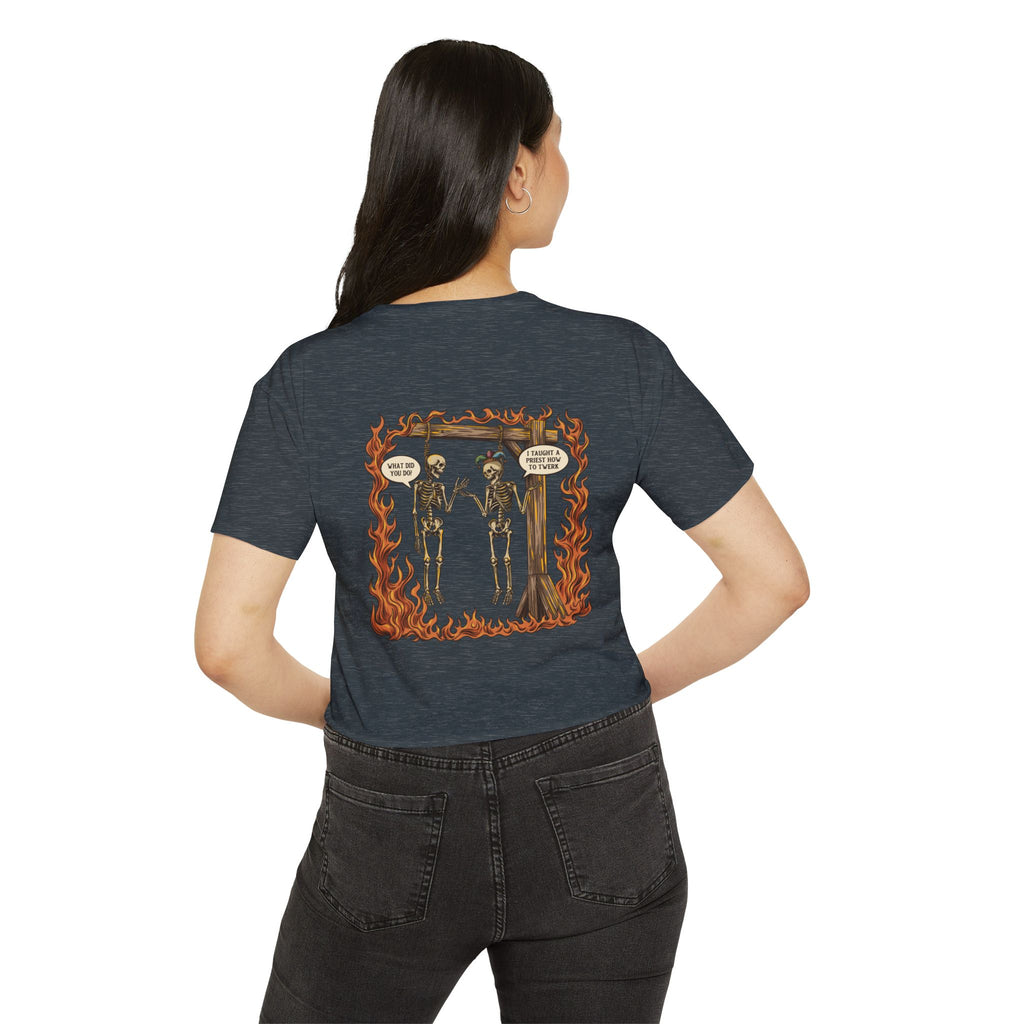 "Sin" | FIDA! Women's Crop Top, Dark Colors