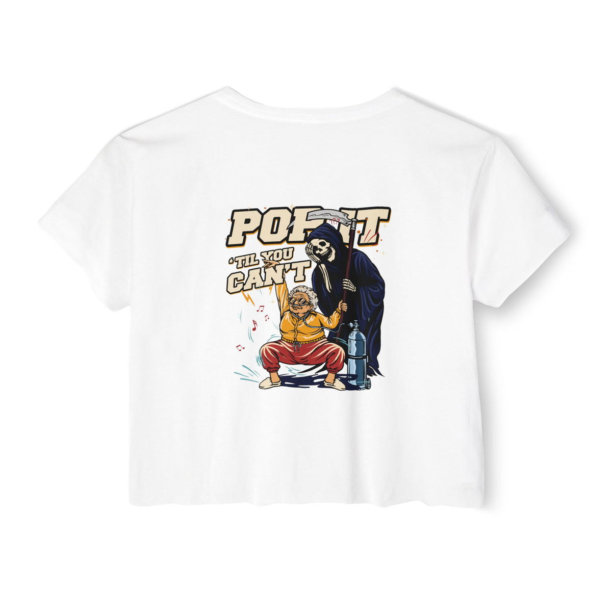 "Pop It" | FIDA! Women's Crop Top, Light Colors