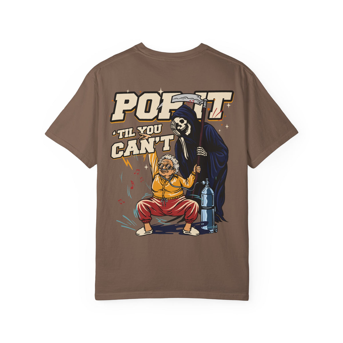 "Pop It" | FIDA! Garment-Dyed Tee, Dark Colors