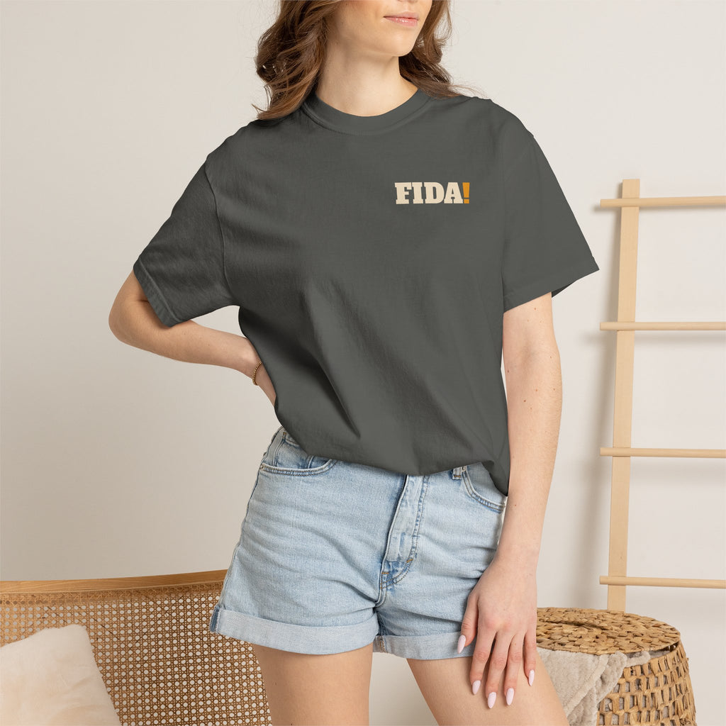 "Pop It" | FIDA! Garment-Dyed Tee, Dark Colors