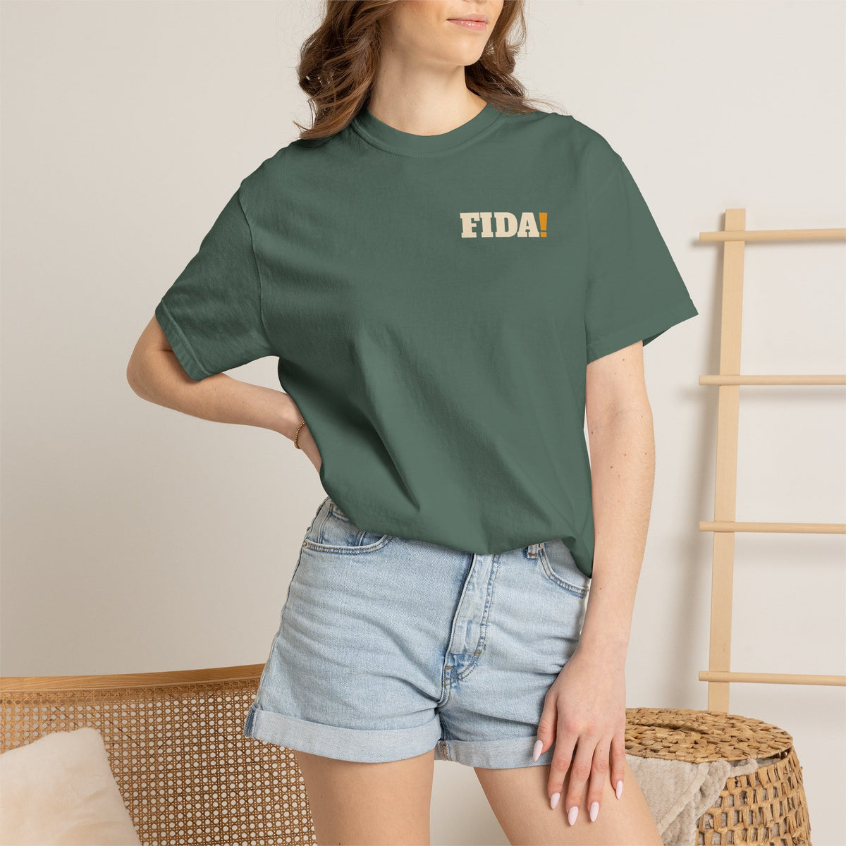 "Pop It" | FIDA! Garment-Dyed Tee, Dark Colors