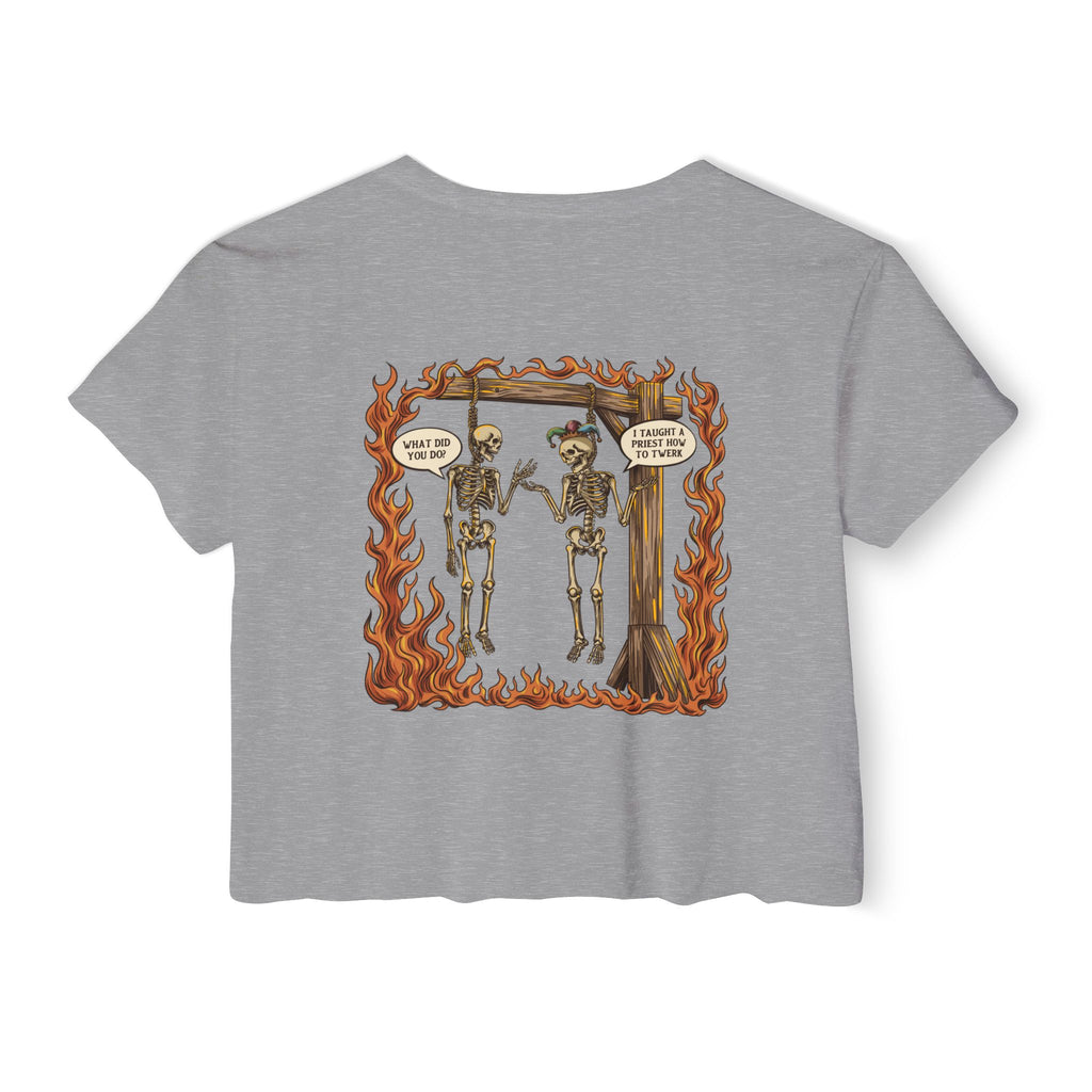 "Sin" | FIDA! Women's Crop Top, Light Colors