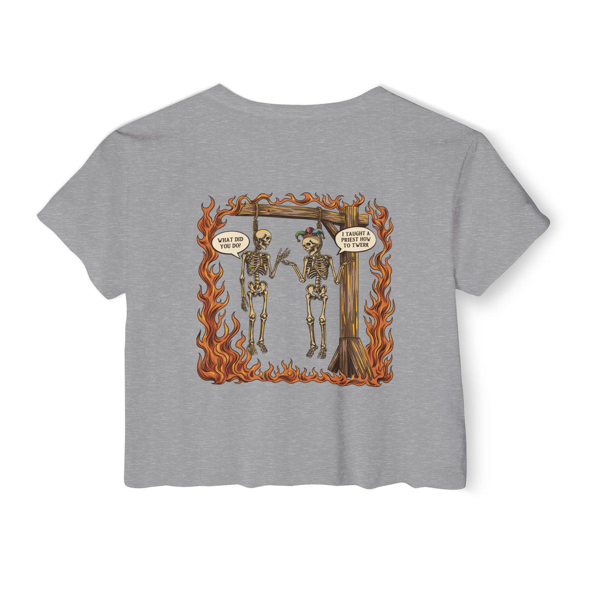 "Sin" | FIDA! Women's Crop Top, Light Colors