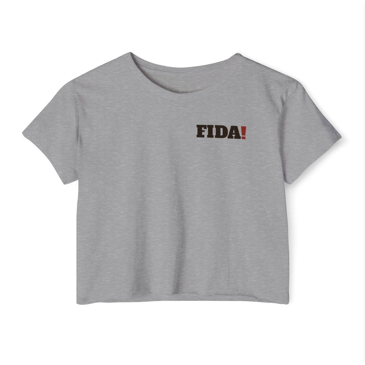 "Pop It" | FIDA! Women's Crop Top, Light Colors