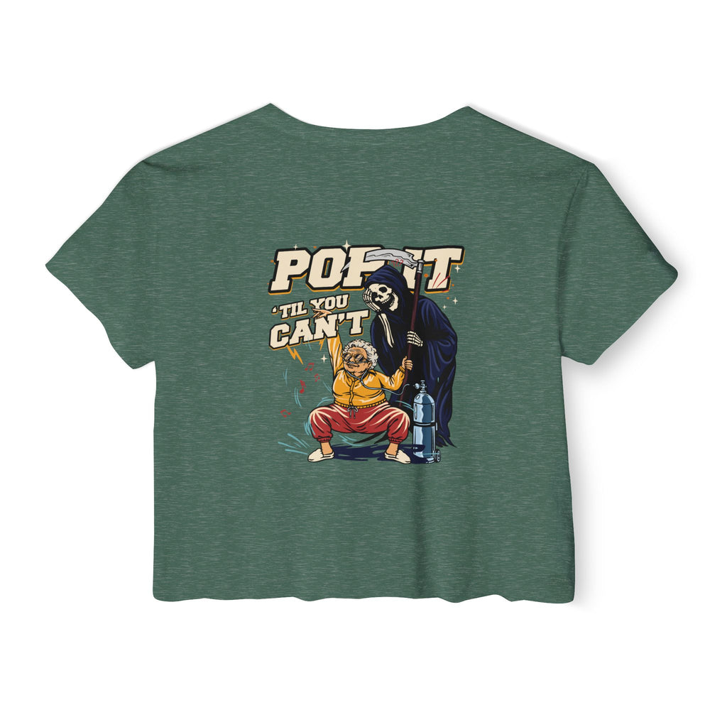"Pop It" | FIDA! Women's Crop Top, Dark Colors