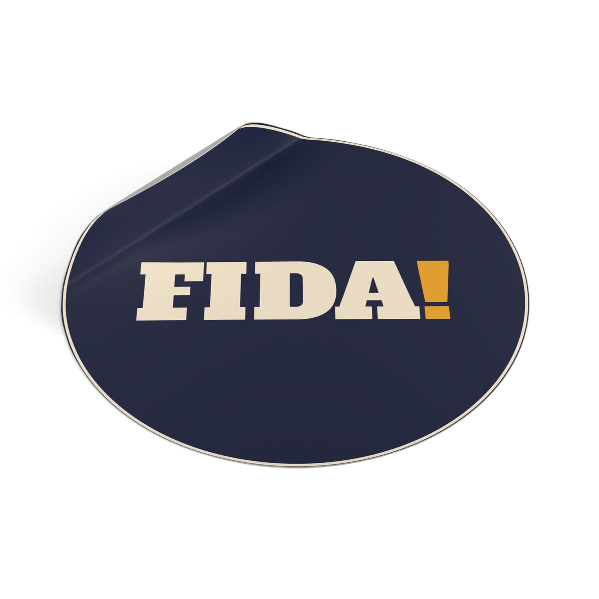FIDA! Round Sticker, 3"