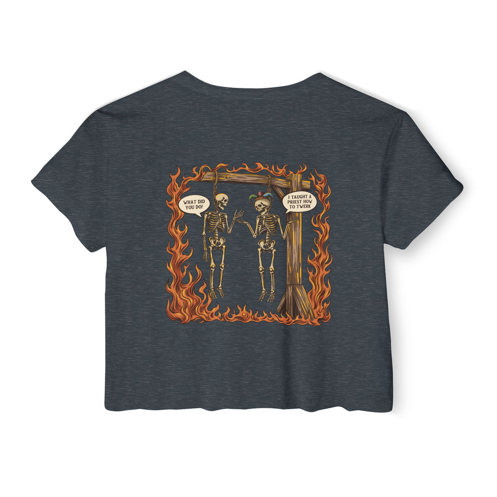 "Sin" | FIDA! Women's Crop Top, Dark Colors