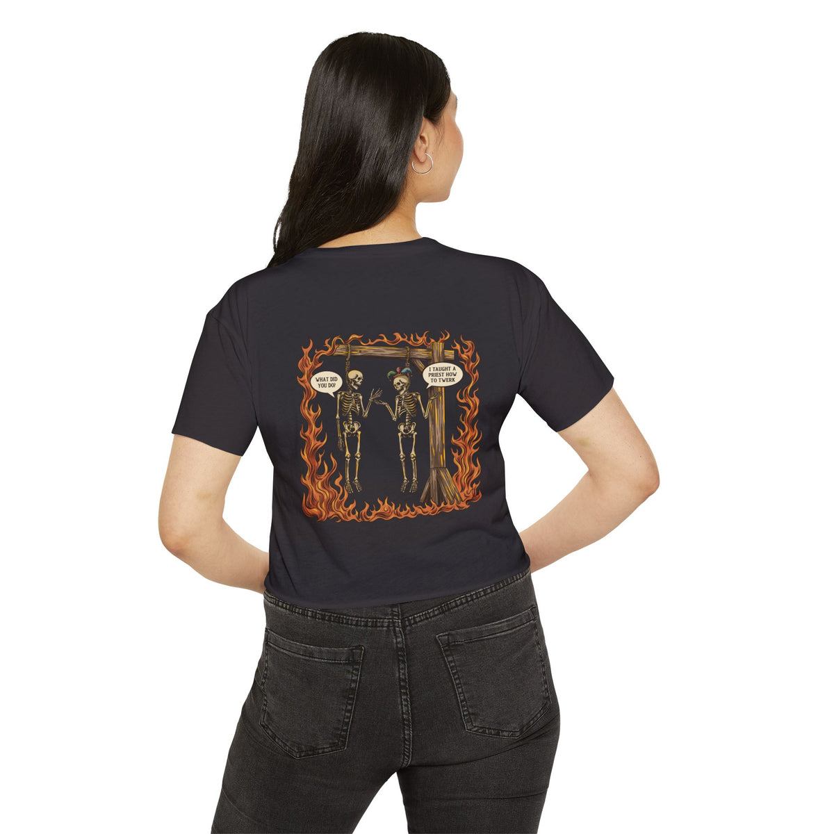 "Sin" | FIDA! Women's Crop Top, Dark Colors