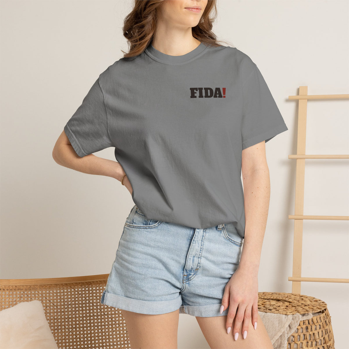 "Sin" | FIDA! Garment-Dyed Tee, Light Colors