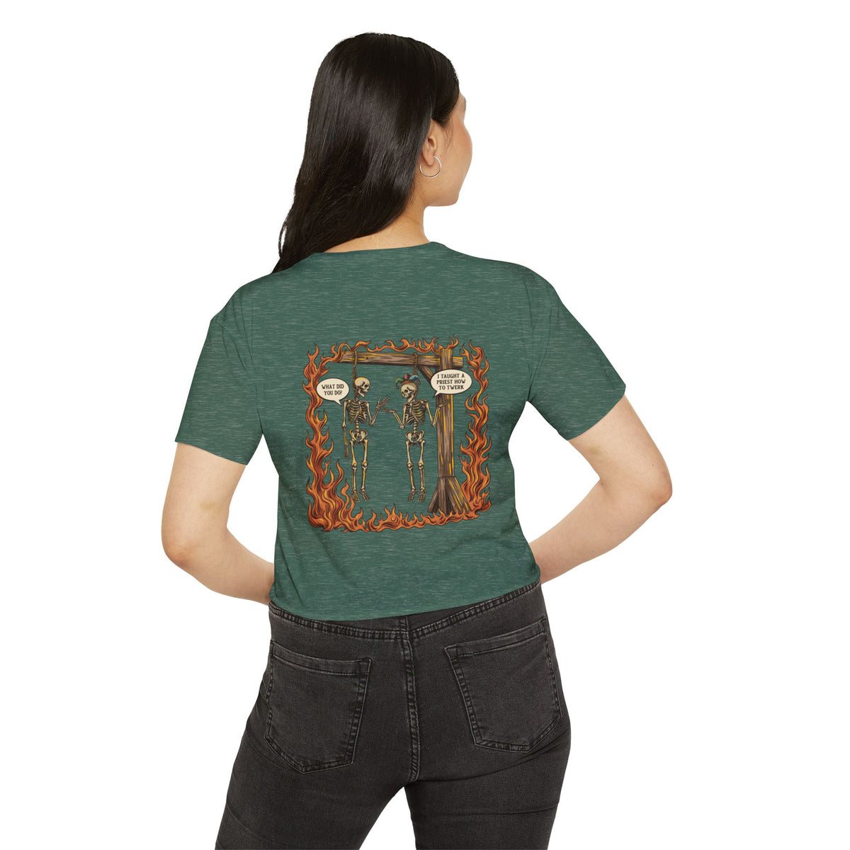 "Sin" | FIDA! Women's Crop Top, Dark Colors