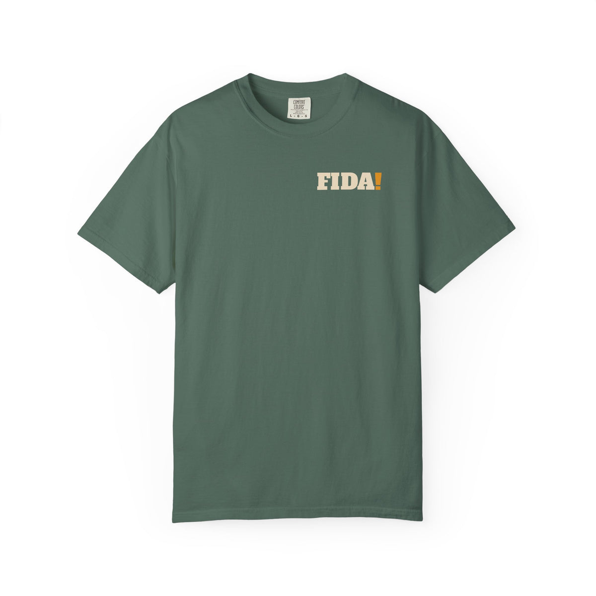 "Sin" | FIDA! Garment-Dyed Tee, Dark Colors
