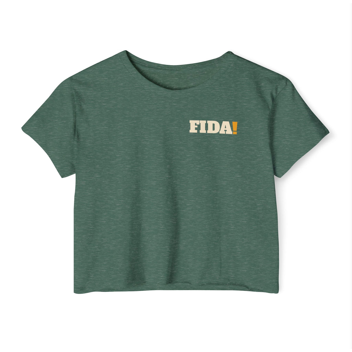 "Pop It" | FIDA! Women's Crop Top, Dark Colors