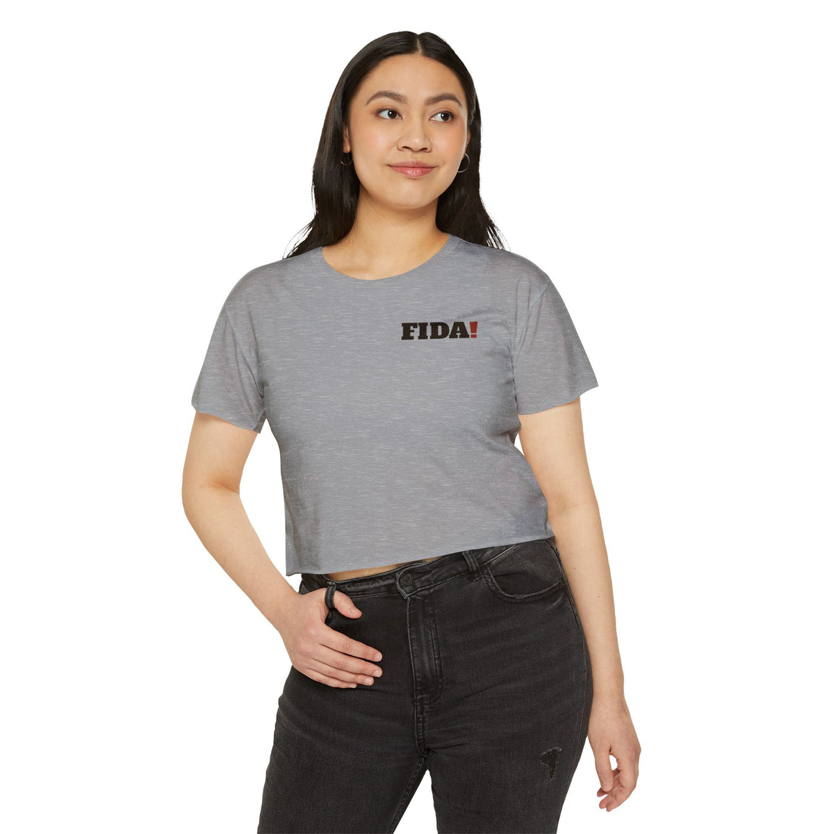 "Pop It" | FIDA! Women's Crop Top, Light Colors