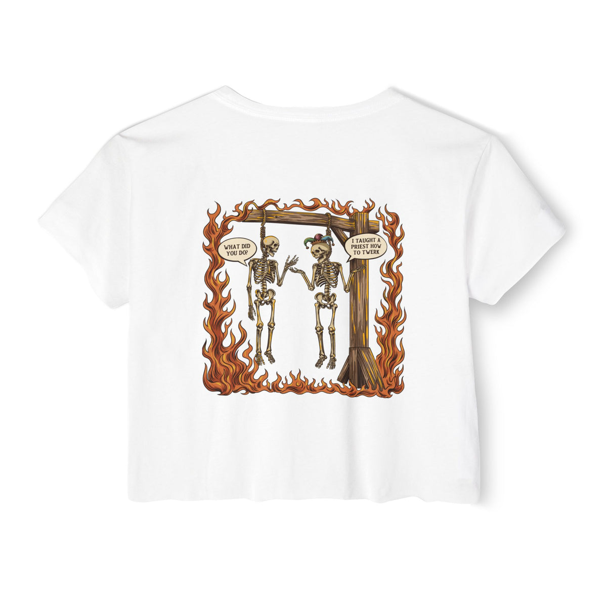 "Sin" | FIDA! Women's Crop Top, Light Colors