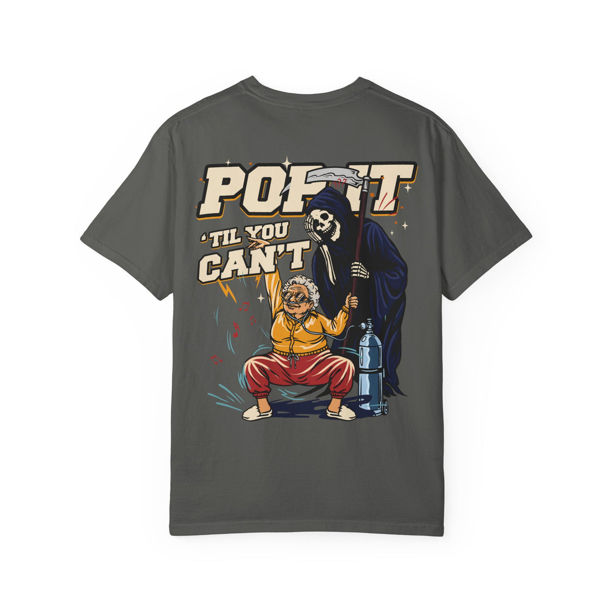 "Pop It" | FIDA! Garment-Dyed Tee, Dark Colors