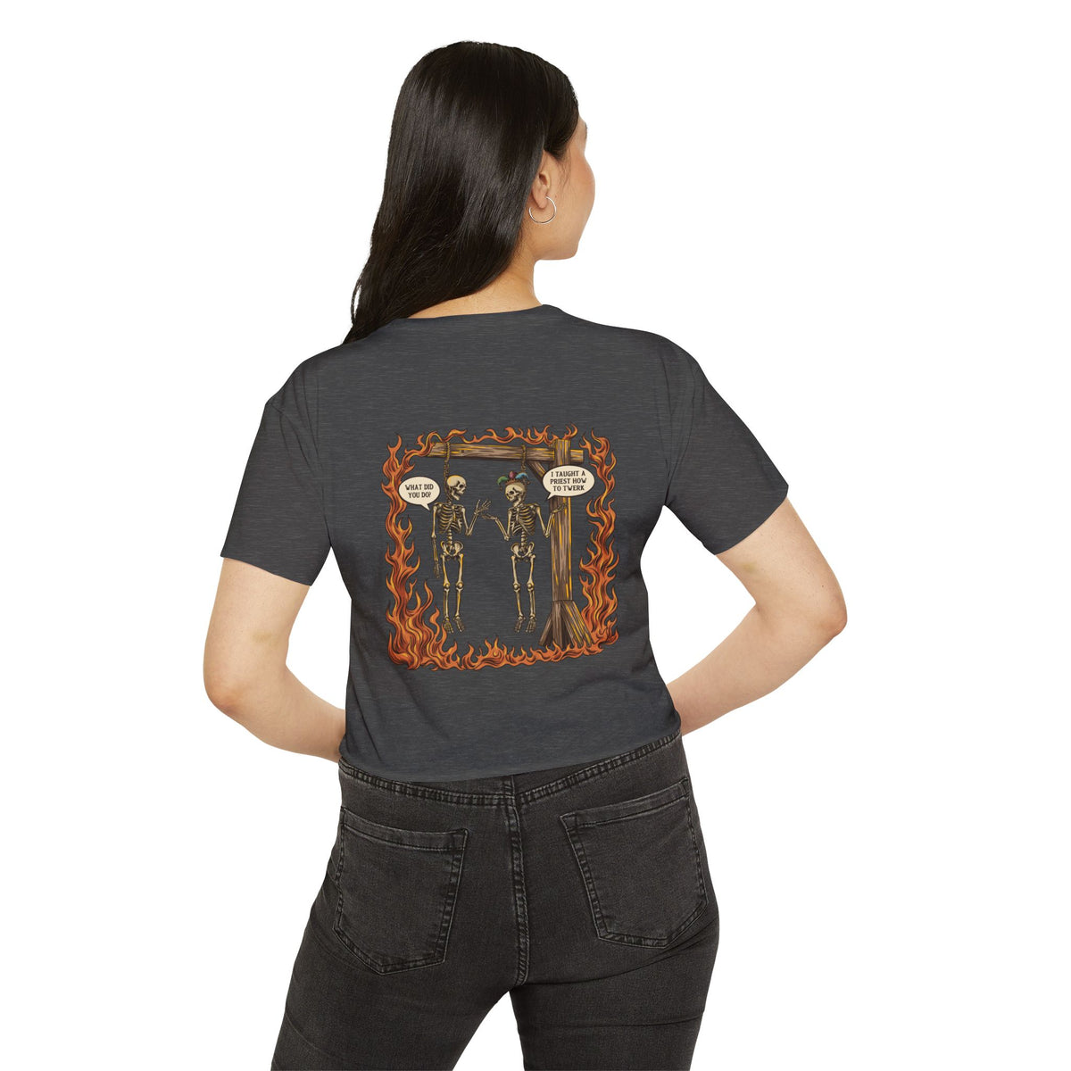 "Sin" | FIDA! Women's Crop Top, Dark Colors