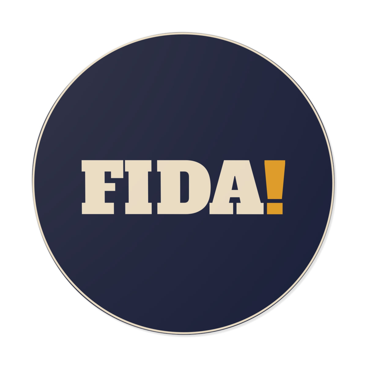 FIDA! Round Sticker, 3"