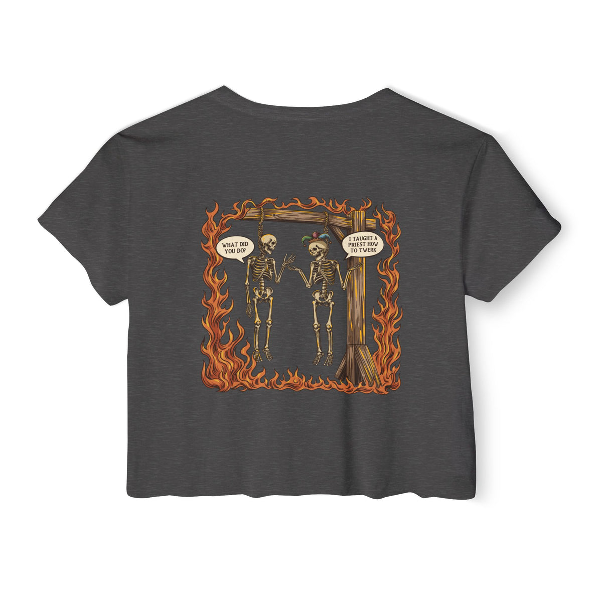 "Sin" | FIDA! Women's Crop Top, Dark Colors